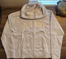 Old Navy Blue Childrens Full Zip Up Logo Hoodie XL 14-16 Brand New With Tags