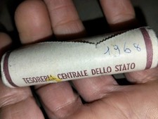 ITALIA ROTOLINO  5 LIRE DELFINO 1968 FDC Rotolino ORIGINALE raro Come Da Foto