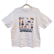 Vintage 90s Experience Washington DC Shirt Landmarks XL White Souvenir Streetwea