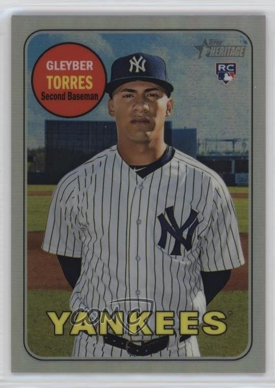 2018 Topps Heritage High Number Chrome Refractor 338/569 Gleyber Torres 01v6