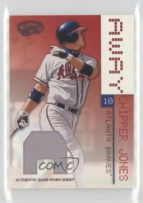 2003 Leaf Away Materials 69/250 Chipper Jones #10 HOF 1w9