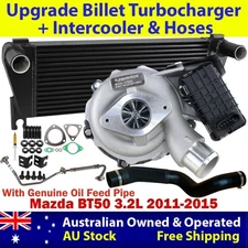 Billet Turbor&Intercooler+Hoses&Oil Feed Pipe For Mazda BT50 3.2L 2011-2015