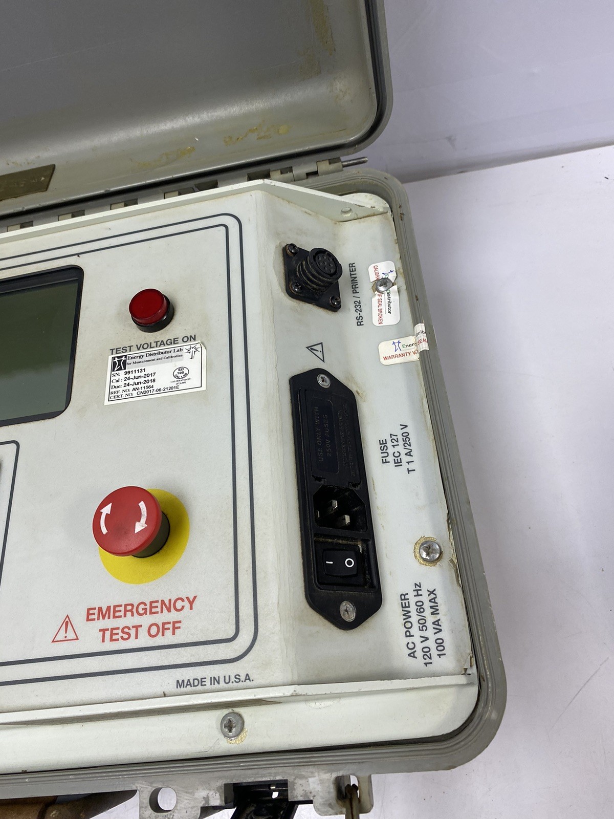 AVO BIDDLE Three Phase Transformer Turns Ratio TTR Tester Catolog 550503