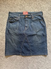 Vintge Y2K Levi Strauss Denim Skirt Size Misses 12