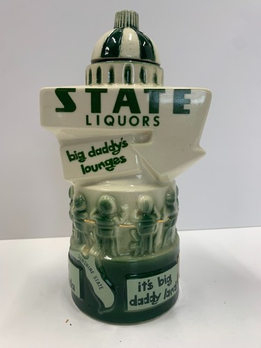1969 Ezra Brooks Florida State Big Daddy’s Lounges Liquor Decanter EMPTY