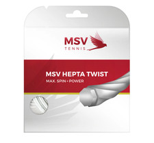 MSV Hepta Twist Tennis String 12m 1.20mm White