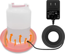 Heated Chicken Waterer Cord   Freeze-Proof Poultry Water Heater for Winter