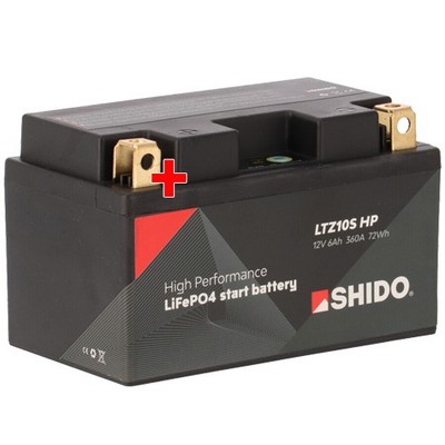 Batterie für SYM JetV 125 HM12VA-6 2013 Shido Lithium YTZ10S HP