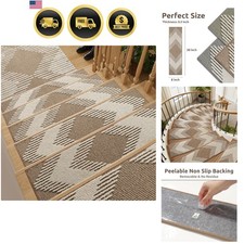 15PC Stair-Treads Non Slip, 3D Peel and Stick Stair Treads for Wooden Steps I...