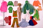 RESERVED VINTAGE BARBIE LOT OF BUBBLECUT DOLL WITH CLOTHES AND SKIPPER CLOTHES