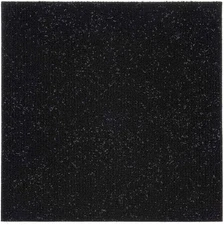Nexus Self Adhesive 12-Inch Carpet Floor Tiles, 12 Tiles - 12" x 12", Jet Black