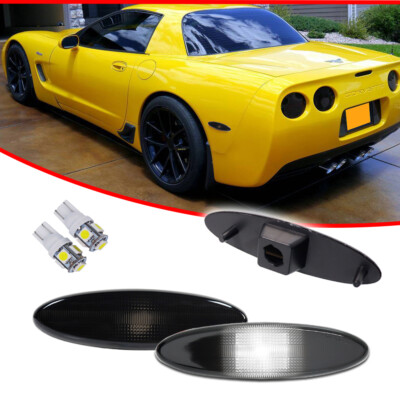 Find Smoked Lens White LED Rear Side Marker Lights For 10-14 Ford Mustang Signal Lamp In , For - Foto 6