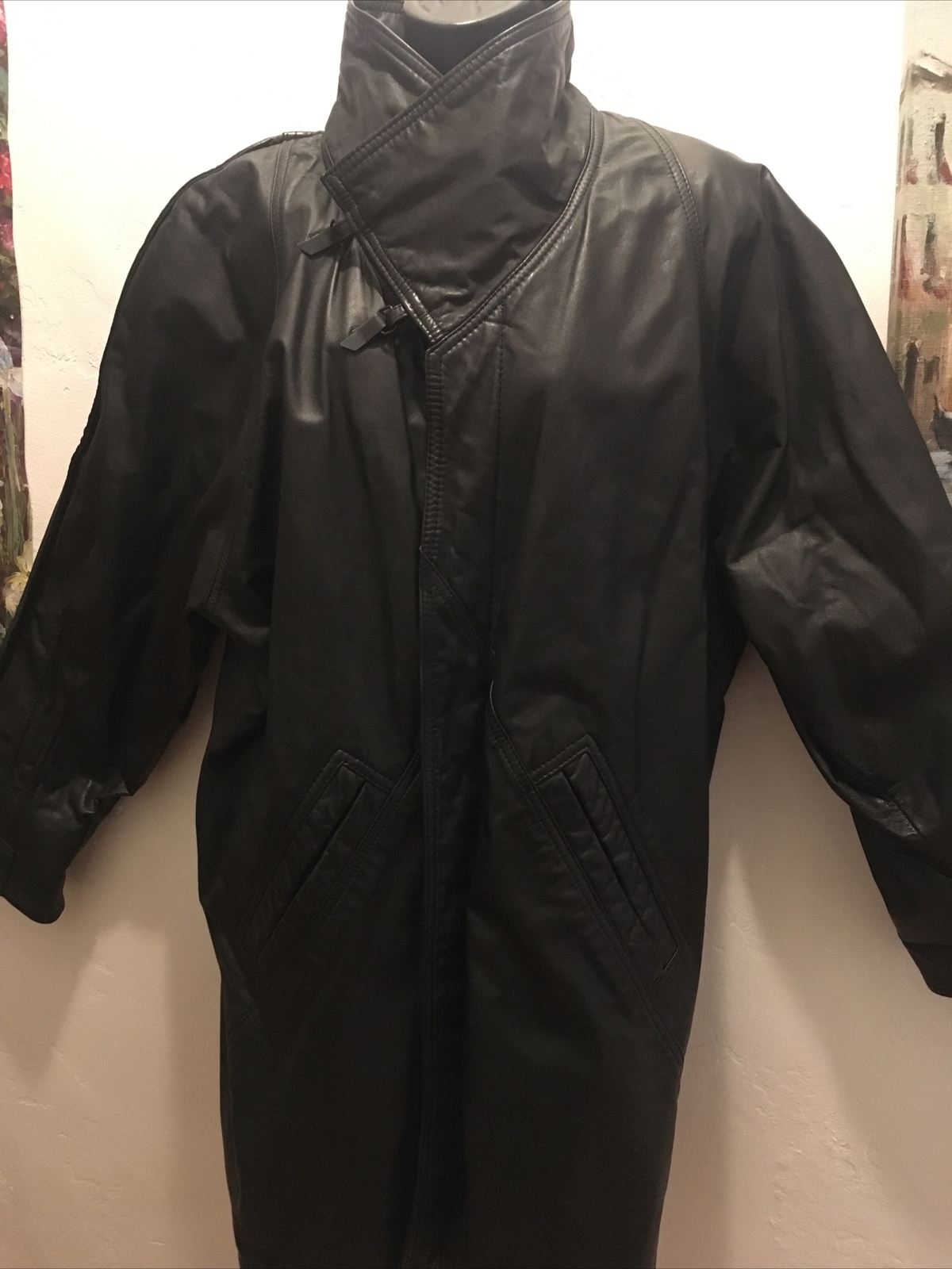 Vintage Wilsons black oversized baggy 