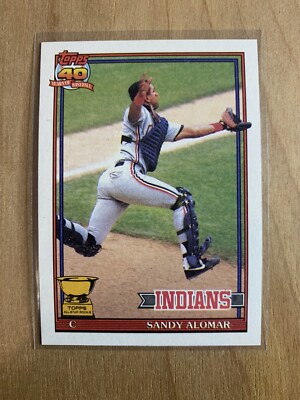 1991 Topps Sandy Alomar Rookie Cup Baseball Card #165