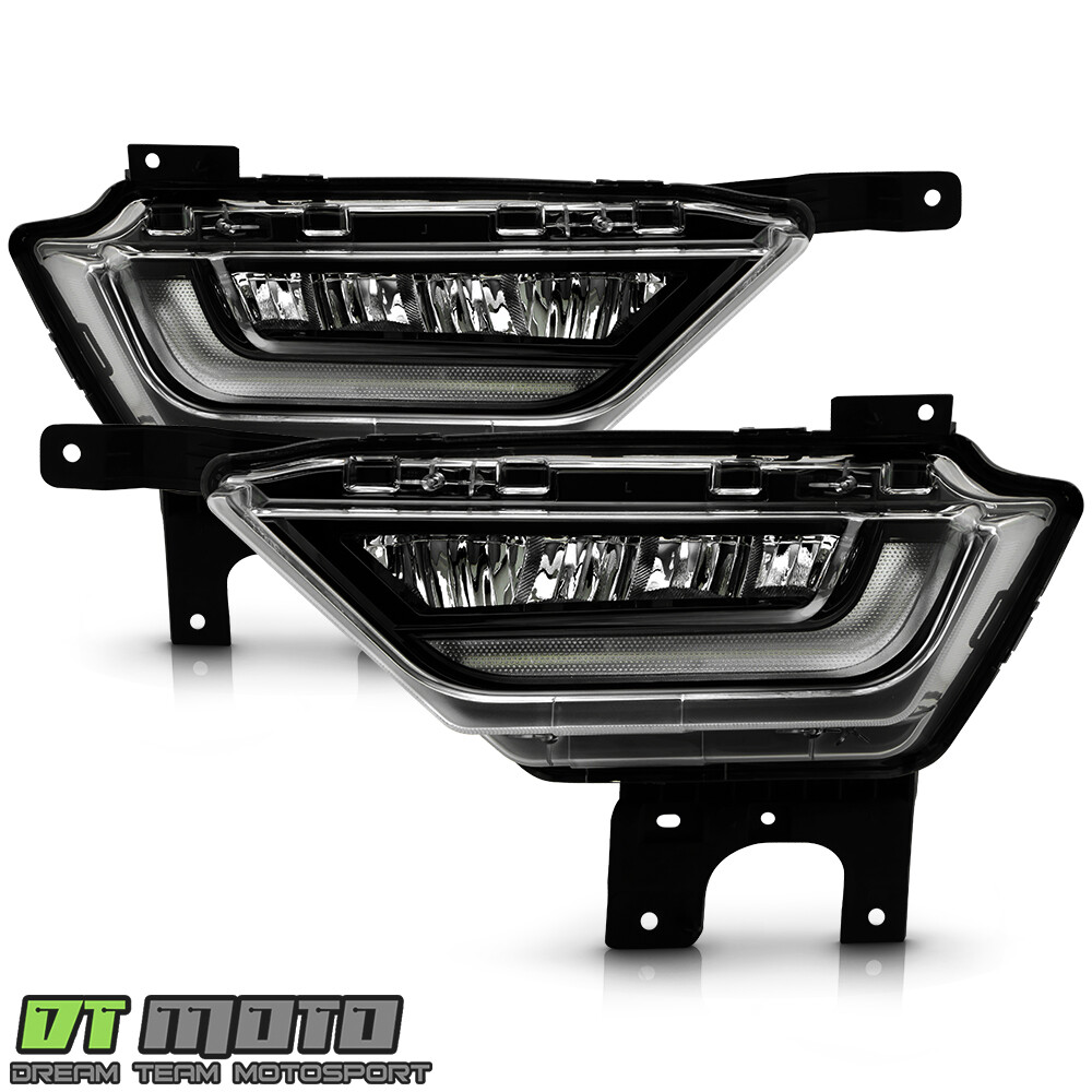 LED Bumper Fog Light Kit For 2021-2023 Ford F150 XL - Switchback Signal, Left & Right Pair