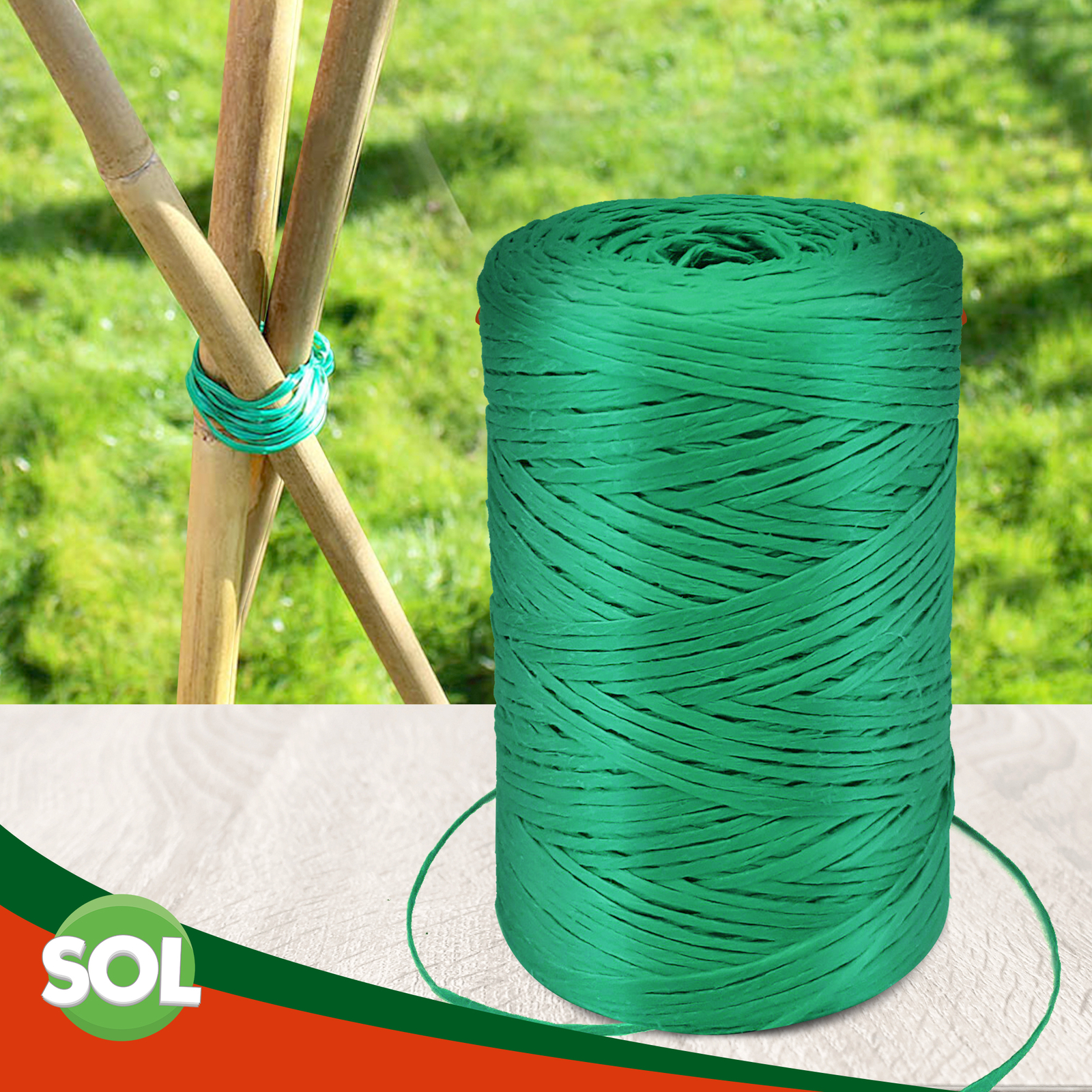 250-750M Green Garden String Twine Heavy Duty Gardening Plant Support ...