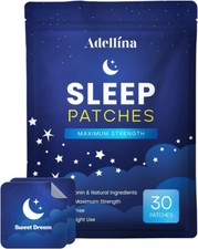 30 Melatonin Sleep Patch Dreams Insomnia Body Night All Natural Rest Body