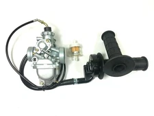 Carburetor & Handle Grip Bar, Throttle Cable For Yamaha TTR125 TTR125E TTR125LE 