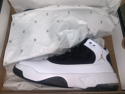 Size 10.5 - Jordan Max Aura 2 White Black Gold | eBay