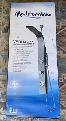 Mediterraneo Vernazza 43 in. 2-Jet Shower Panel System with Shower