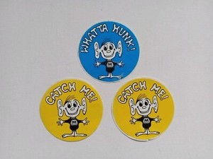 Vintage Marathon Gasoline Advertising Sticker Lot Catch Me Whatta Hunk