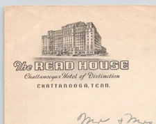 1942 The Read House Chattanooga's Hotel of Distinction Advertising Cover