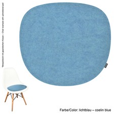 Eco Filz Auflage 8mm geeignet für Vitra- H. Miller Eames-Sidechair DSW Kissen