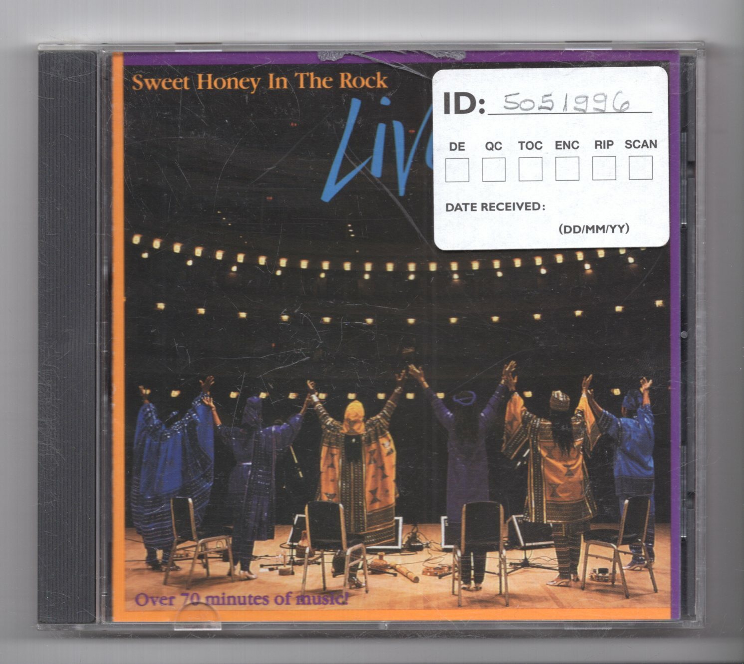 (KL828) Sweet Honey In The Rock, Live At Carnegie Hall - 1988 CD