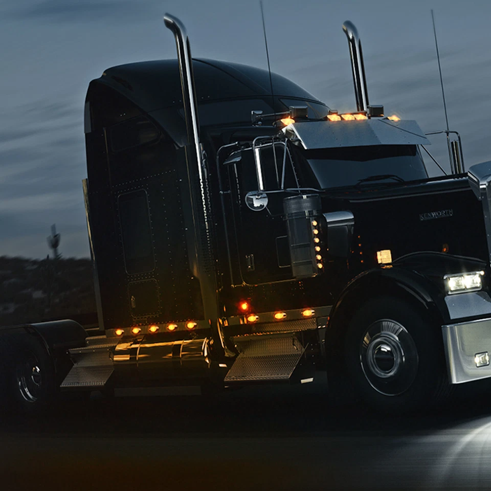 12 LED Side Marker Light 6.4" Clearance Truck Trailer Light for Peterbilt 12V - Image 2 of 4