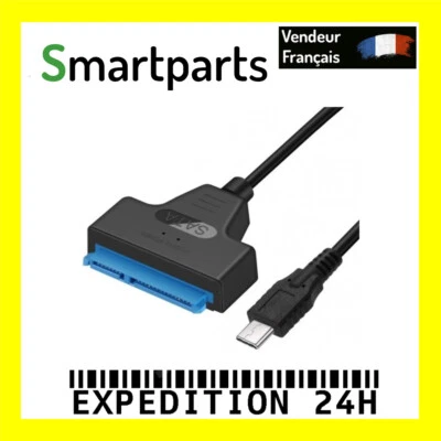 Adaptateur SATA 2.5 vers USB TYPE-C câble HDD ou SSD