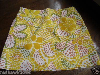 M NWOT J Crew Fiji Floral Linen Mini Skirt 93392 Size 8 | eBay