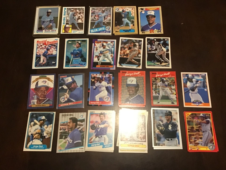 GEORGE BELL Oddball Insert & Regular issue Baseball BLUE JAYS YOU CHOOSE - Image 4 of 4