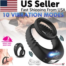 Vibrating Cock Ring Penis Ring Vibrator Testicular stimulation Sex Toys For Men