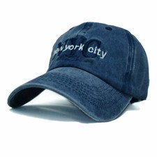 Mens Womens Washed Cotton Vintage NYC Baseball Sport Golf Dad Cap Adjustable Hat