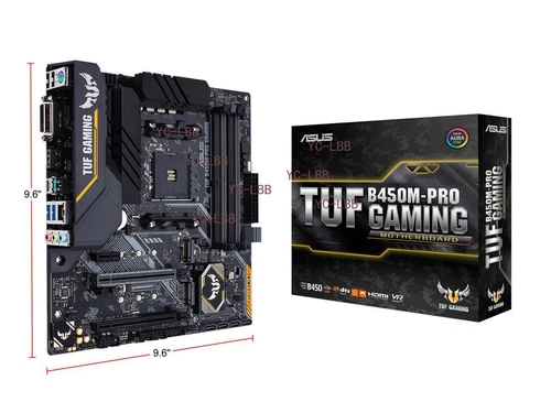 ASUS TUF B450M-PRO GAMING AMD Ryzen 3 AM4 DDR4 Micro-ATX Motherboard