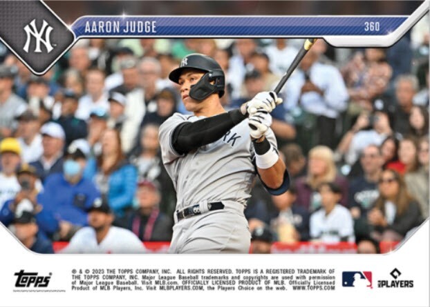 2023 TOPPS NOW #754 AARON JUDGE - 1ST CAREER 3-HR GAME | UK