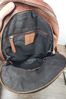 Harbour  2nd Meghan Vintage Brown Leather Backpack Purse Bag Classic Travel ☆NICE☆~ Harbour ⚓️ 2nd Meghan Vintage Cognac Leather  main image 3