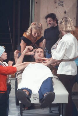 LMP15-081 1979 Actor Comedian Chevy Chase On Set Shoot Orig 35mm COLOR SLIDE