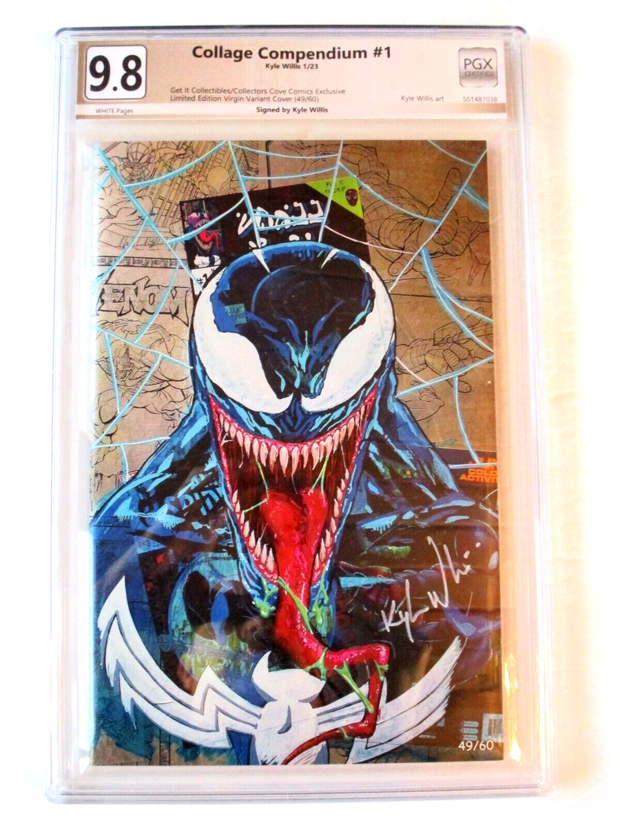 COLLAGE COMPEMDIUM #1 SIGNED KYLE WILLIS LTD ED 49/60 VENOM COVE
