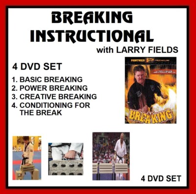 Breaking (Techniques Series) featuring Larry Fields 4 DVD Set karate tae kwon do