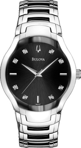 BULOVA 96R000 Diamond Chronograph Silver Tone Band and Dial  display picture 1