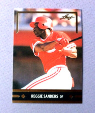 Reggie Sanders Cincinnati Reds 1991 GOLD LEAF ROOKIE