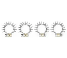 Chrome Exhaust Clamp Pipe Joint Cylinder Set - Honda CB750K 1969-1976