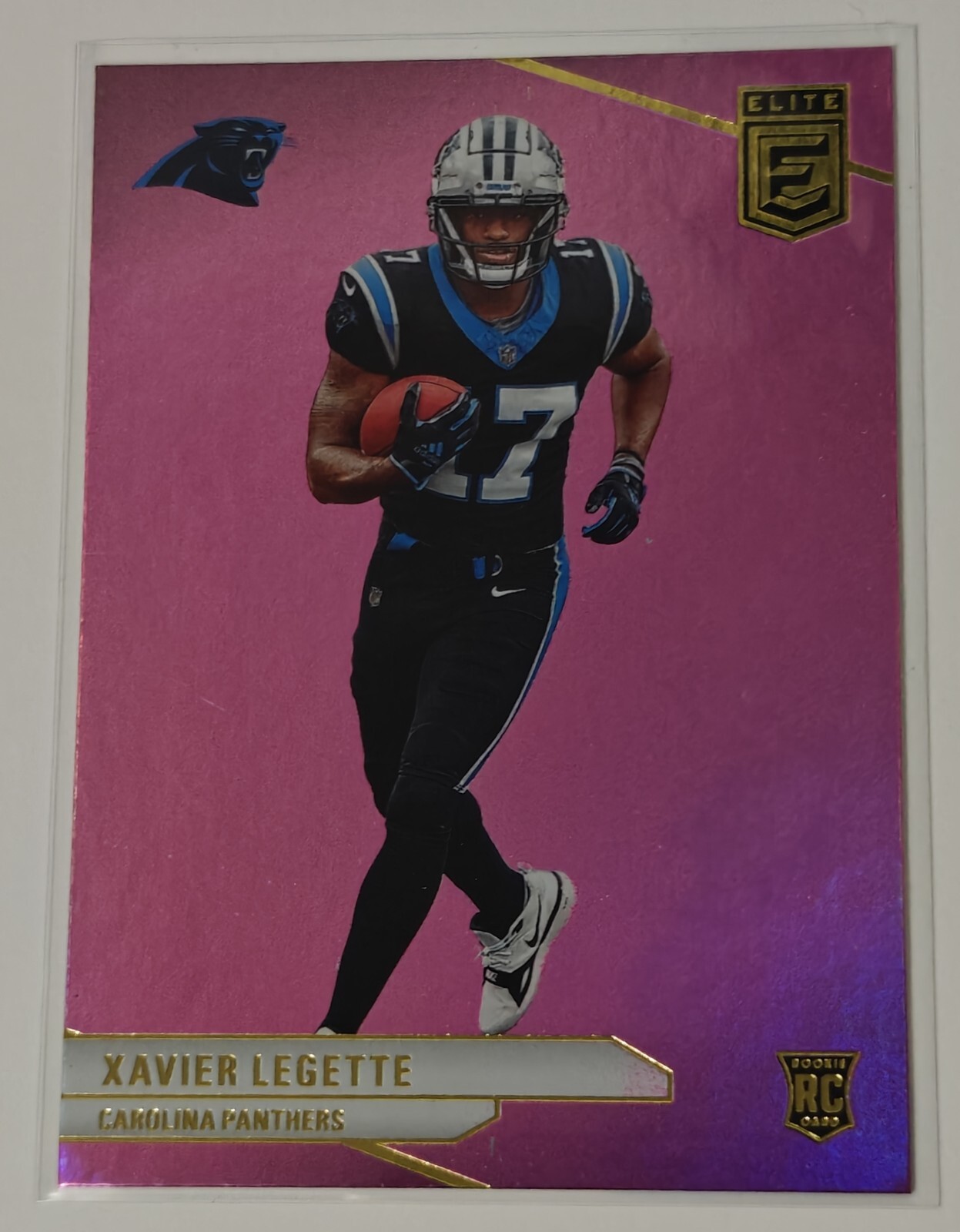 2024 Donruss Elite Xavier Legette Pink Parallel RC #113 Carolina Panthers