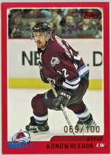 2003-04 Topps Traded Red Steve Konowalchuk #069/100 *COLORADO AVALANCHE*