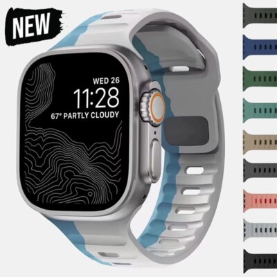 Silicone Band Sport Strap For Apple Watch Band Ultra3 Series 11 10 9 8 7 38/46mm