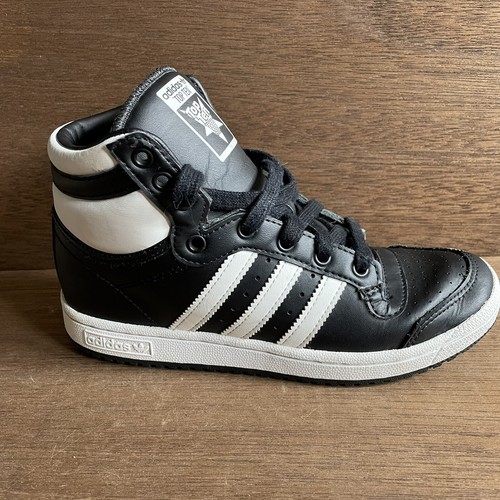 Adidas Top Ten Mens black Leather Hi Top Athletic sneaker Men's US 4, PCI  789002 | eBay