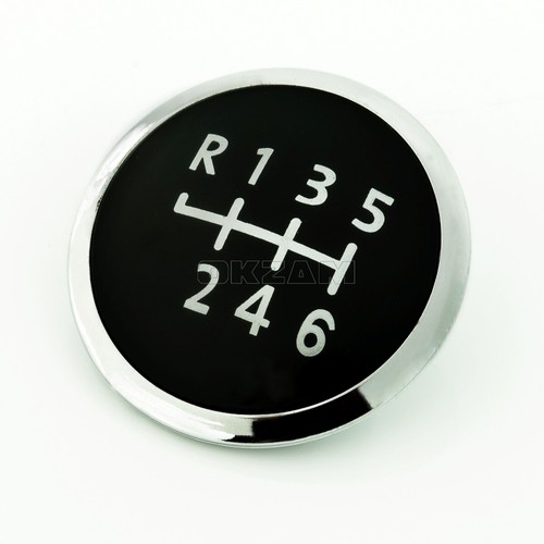Gear Knob Emblem 6 Gear 16, R Badge Chrome Colors for VW Transporter V T5 eBay
