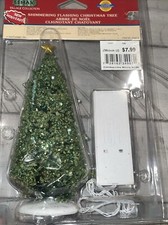 2003 Lemax  Christmas Shimmering Flashing Xmas Tree  Item 34907  Tested  Works