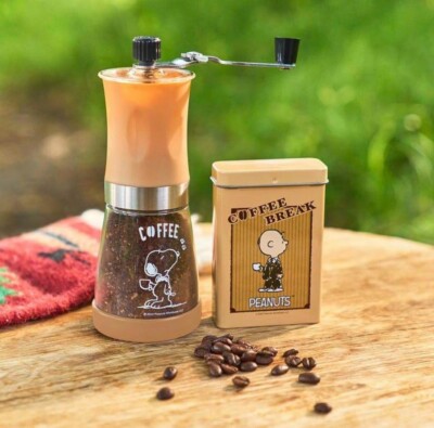 Snoopy Coffee Grinder Mill Mini Can Brown Mono Master Magazine